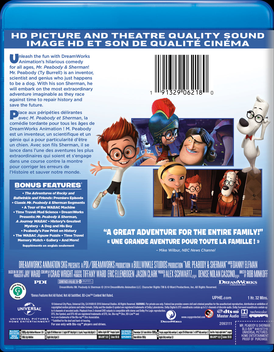 Mr. Peabody & Sherman [DVD]