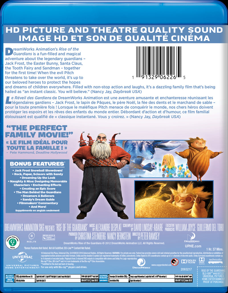 Rise of the Guardians [DVD]