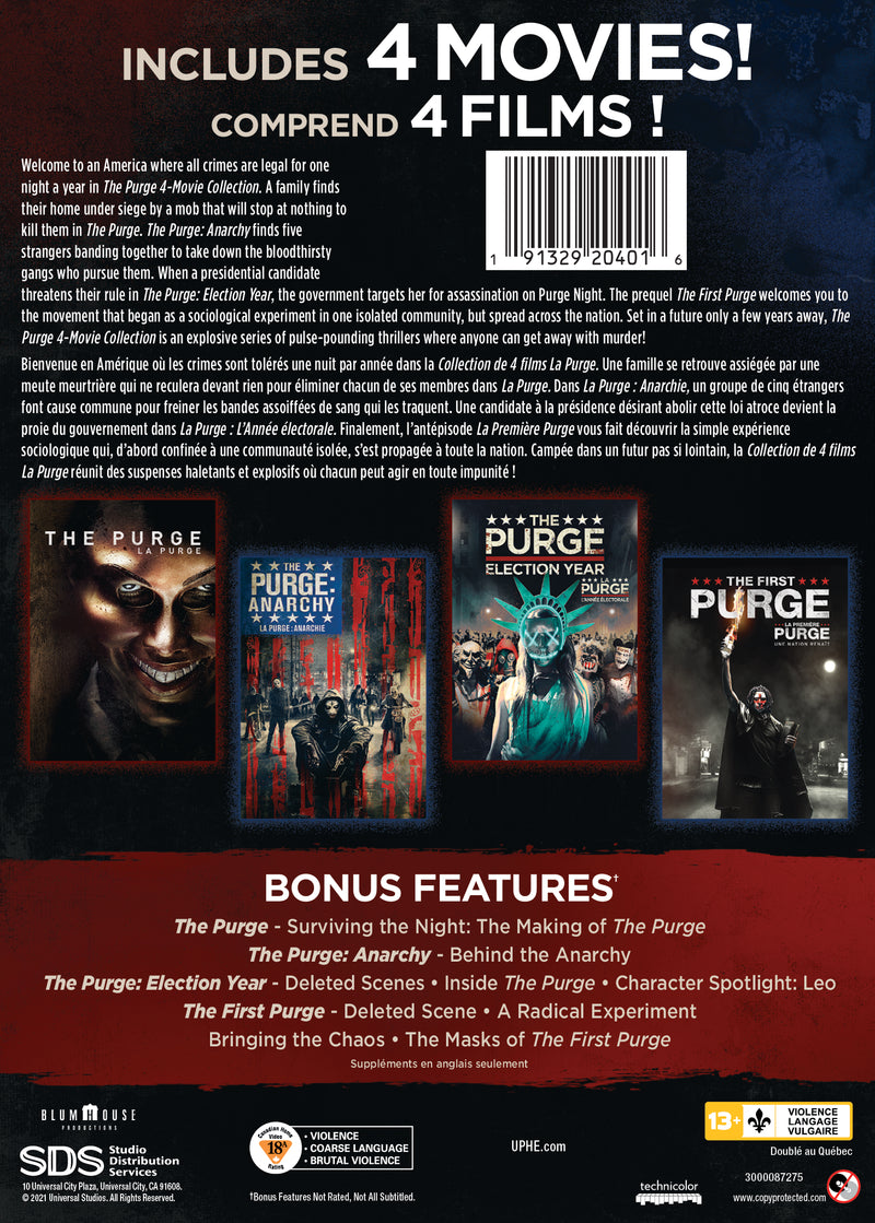 The Purge: 4-Movie Collection [DVD]