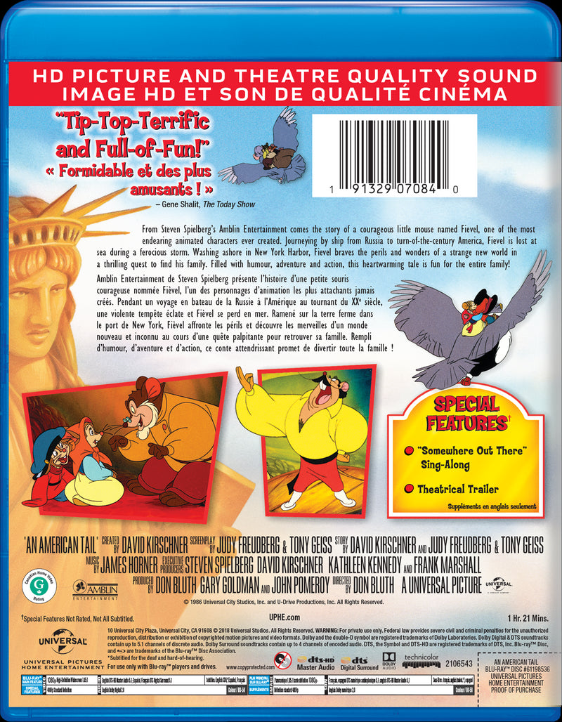 An American Tail [Blu-Ray]