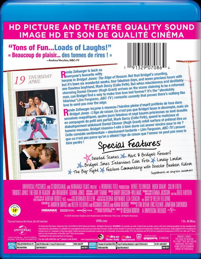 Bridget Jones: The Edge of Reason [Blu-Ray]