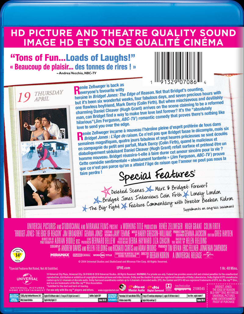 Bridget Jones: The Edge of Reason [Blu-Ray]