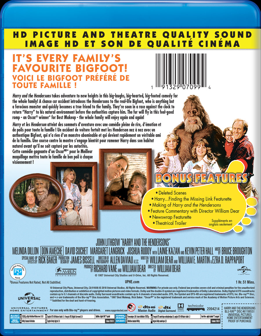 Harry and the Hendersons [Blu-Ray]