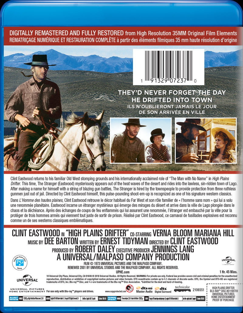 High Plains Drifter [Blu-Ray]