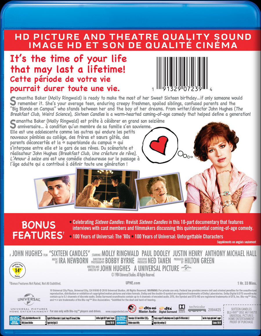 Sixteen Candles [Blu-Ray]