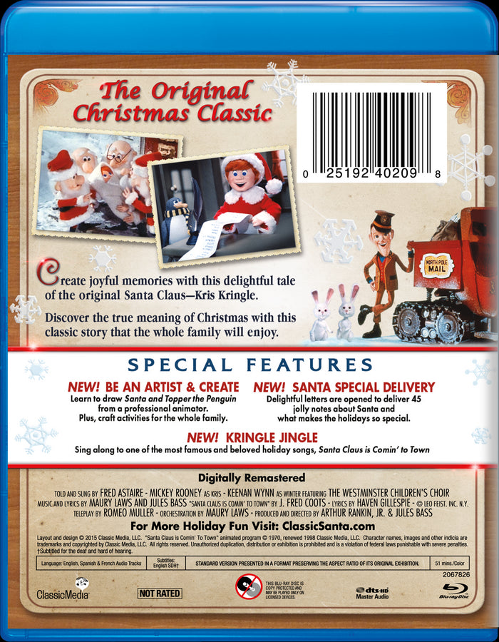Santa Claus Is Comin' to Town [Blu-Ray]