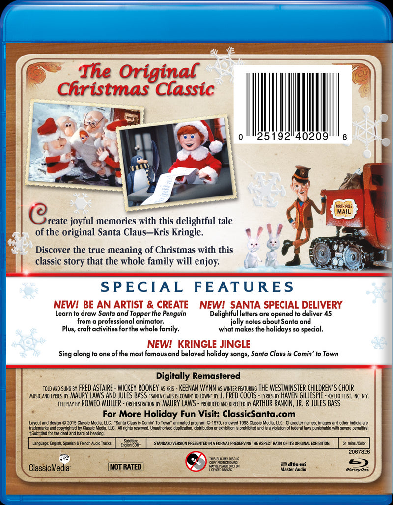 Santa Claus Is Comin' to Town [Blu-Ray]