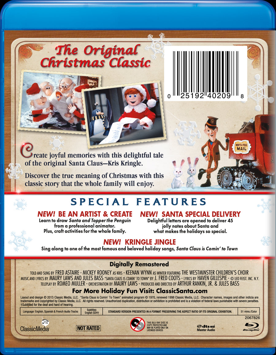 Santa Claus Is Comin' to Town [DVD]