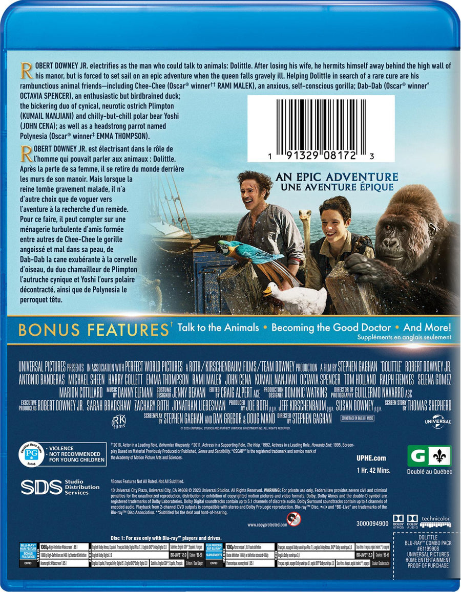 Dolittle (Blu-ray + DVD) [Blu-Ray]