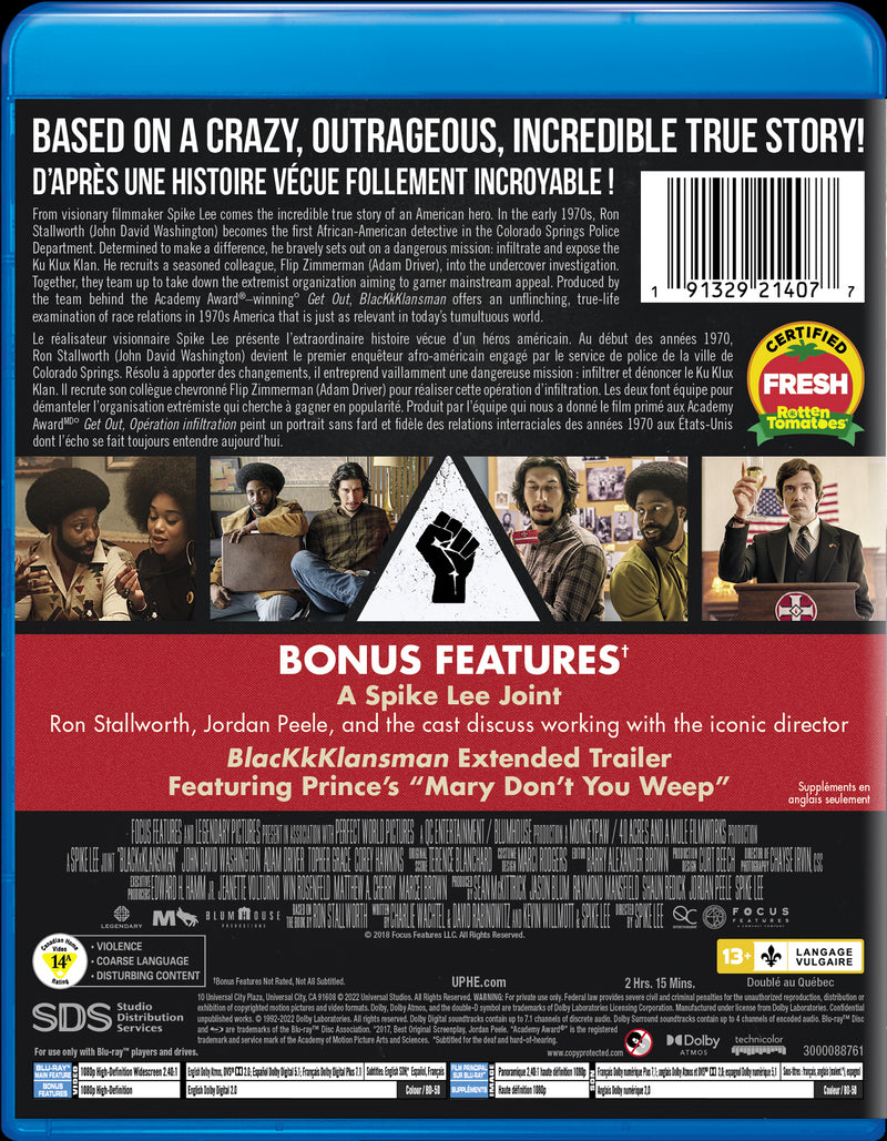 BlacKkKlansman (4K Ultra HD + Blu-ray) [UHD]