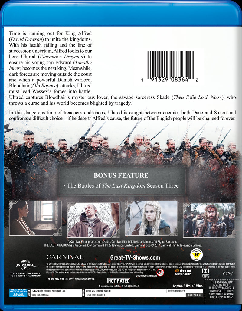 The Last Kingdom: Season Three [DVD]