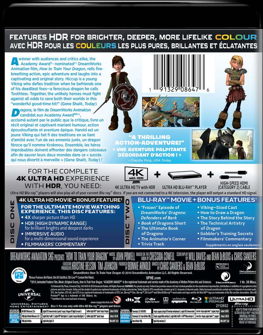 How to Train Your Dragon (4K Ultra HD + Blu-ray) [UHD]