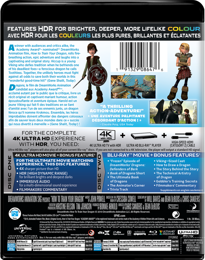 How to Train Your Dragon (4K Ultra HD + Blu-ray) [UHD]