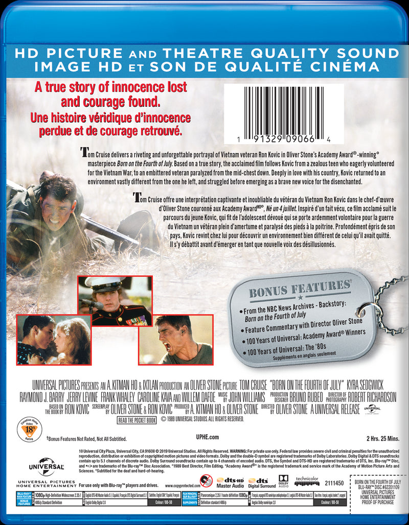 Born on the Fourth of July [Blu-Ray]