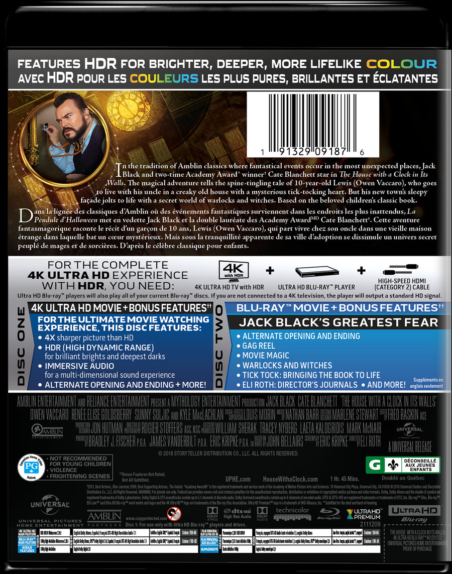 The House with a Clock in Its Walls (4K Ultra HD + Blu-ray) [UHD]