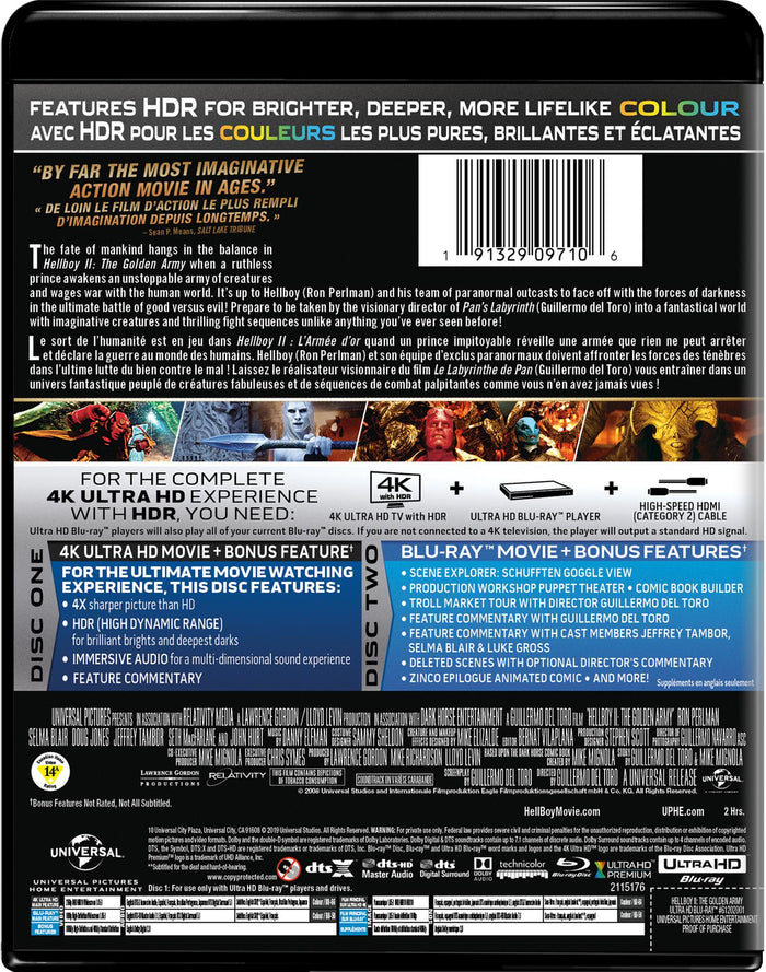 Hellboy II: The Golden Army (4K Ultra HD + Blu-ray) [UHD]