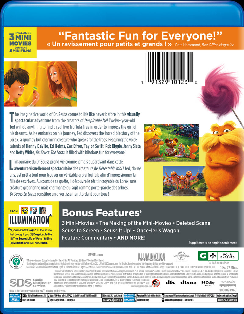 Dr. Seuss' The Lorax [Blu-Ray]