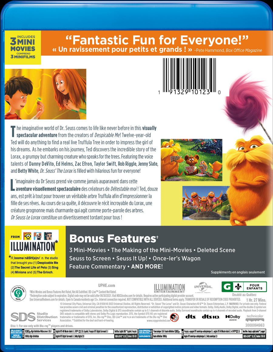 Dr. Seuss' The Lorax [Blu-Ray]
