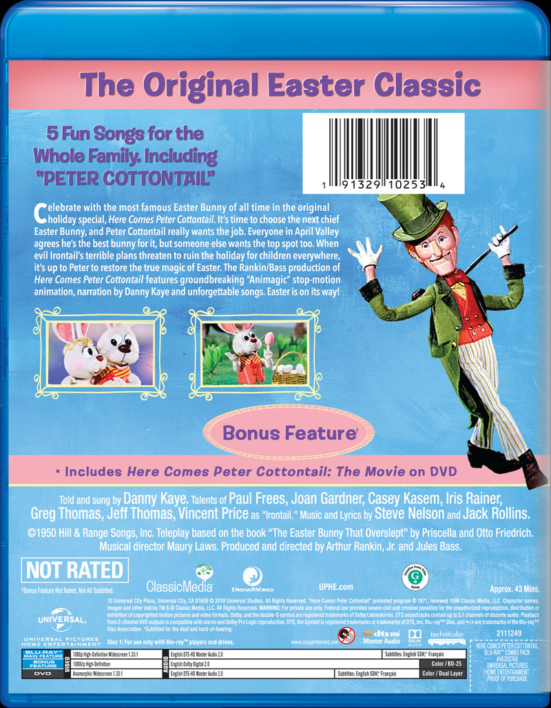 Here Comes Peter Cottontail (Blu-ray + DVD) [Blu-Ray]