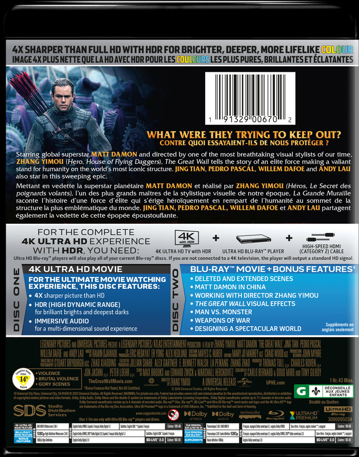 The Great Wall [Blu-Ray]