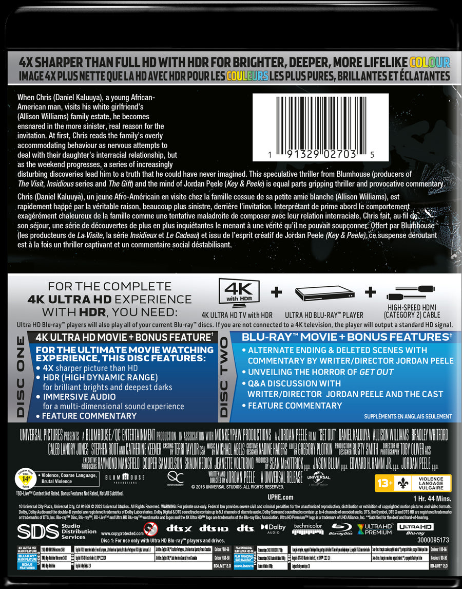 Get Out [Blu-Ray]