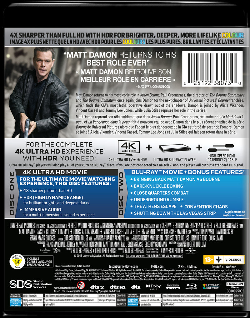 Jason Bourne [Blu-Ray]
