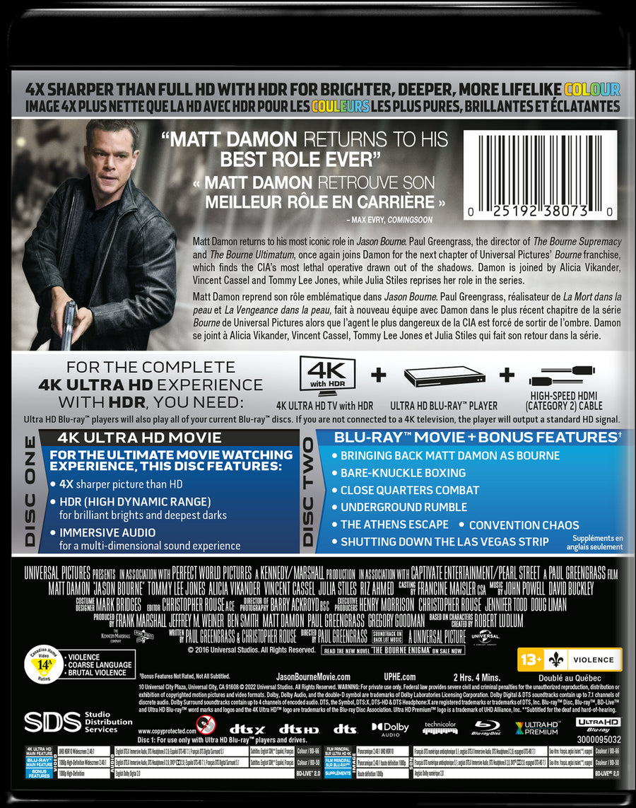 Jason Bourne [Blu-Ray]