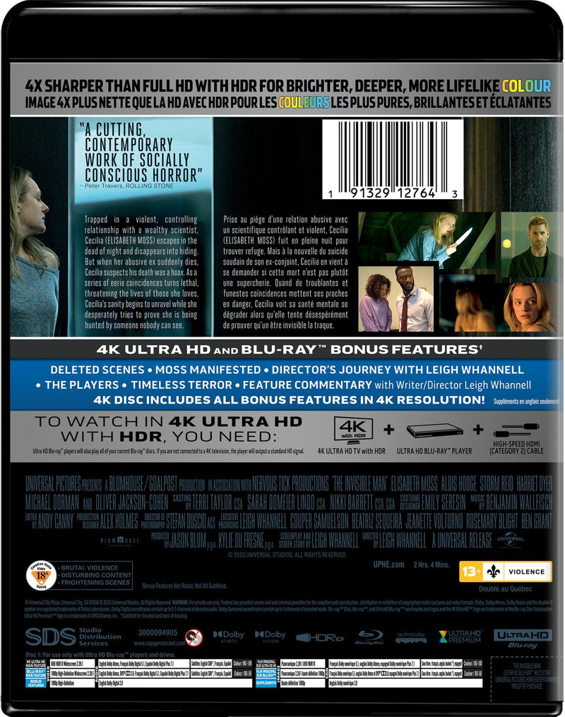 The Invisible Man (4K Ultra HD + Blu-ray) [UHD]