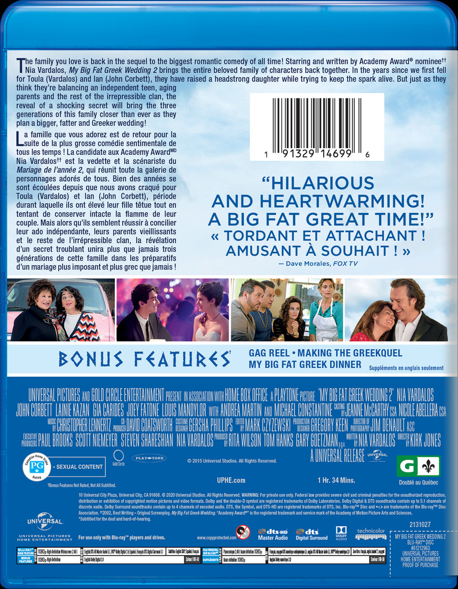 My Big Fat Greek Wedding 2 [Blu-Ray]