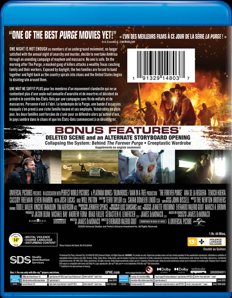 The Forever Purge (Blu-ray + DVD) [Blu-Ray]