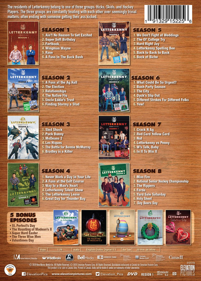 Letterkenny: Season 1-8 Collection [DVD]