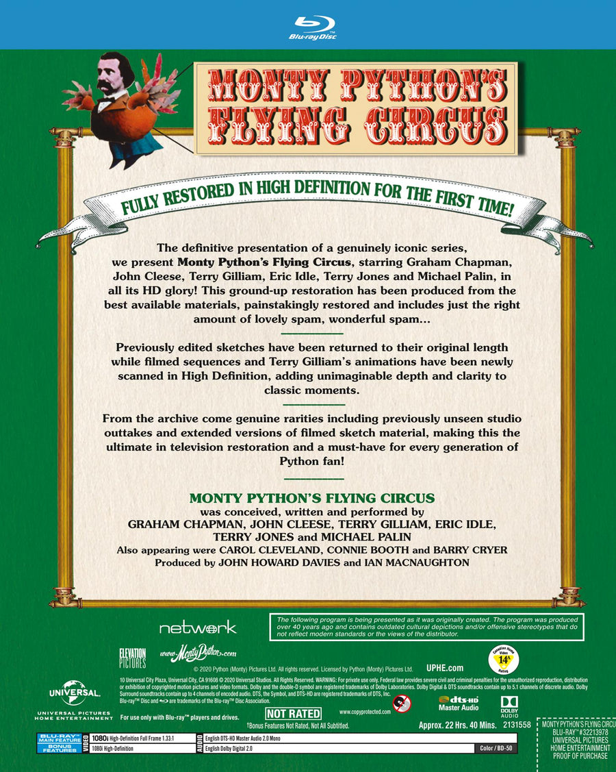 Monty Python's Flying Circus: The Complete Series [Blu-Ray]