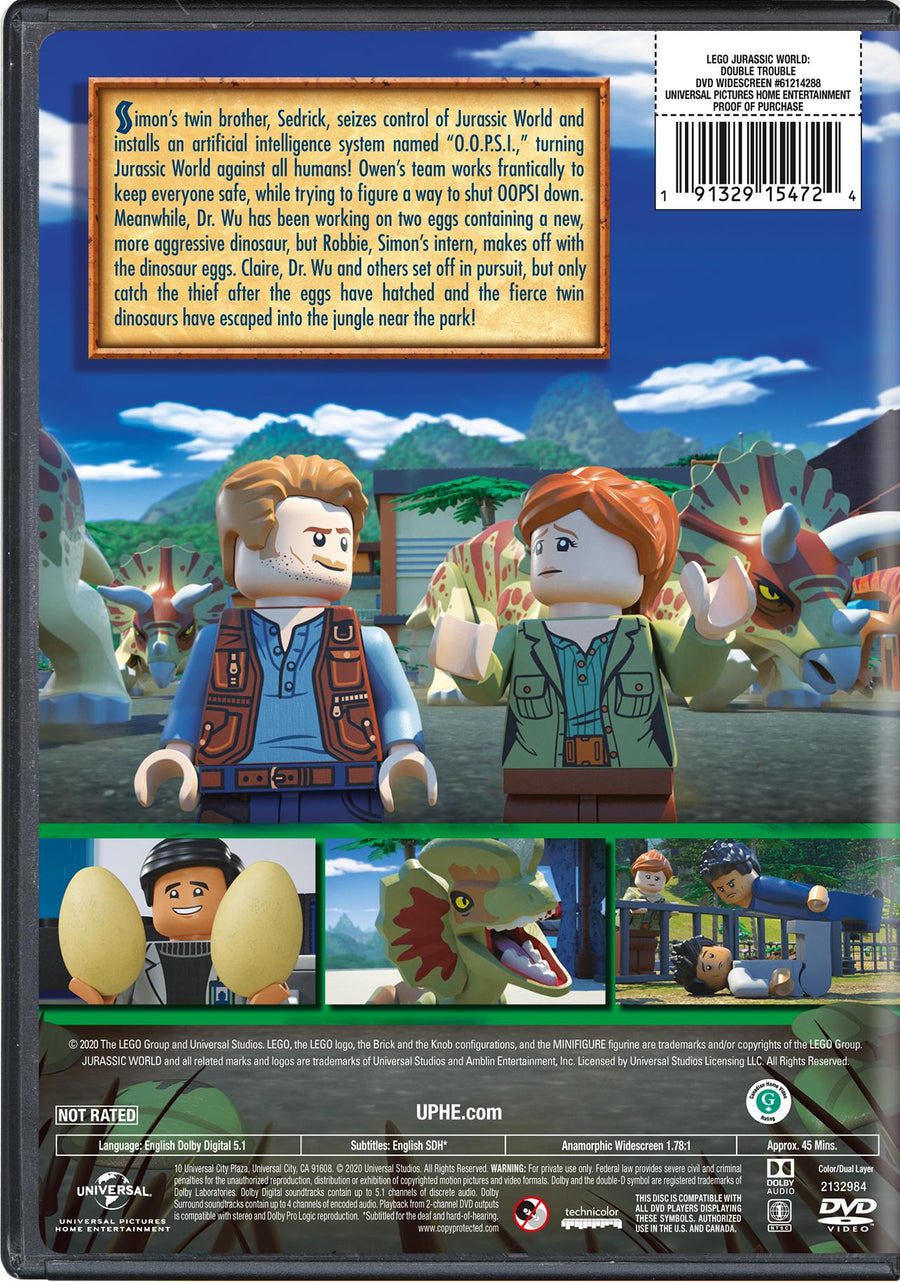 LEGO Jurassic World: Double Trouble [DVD]