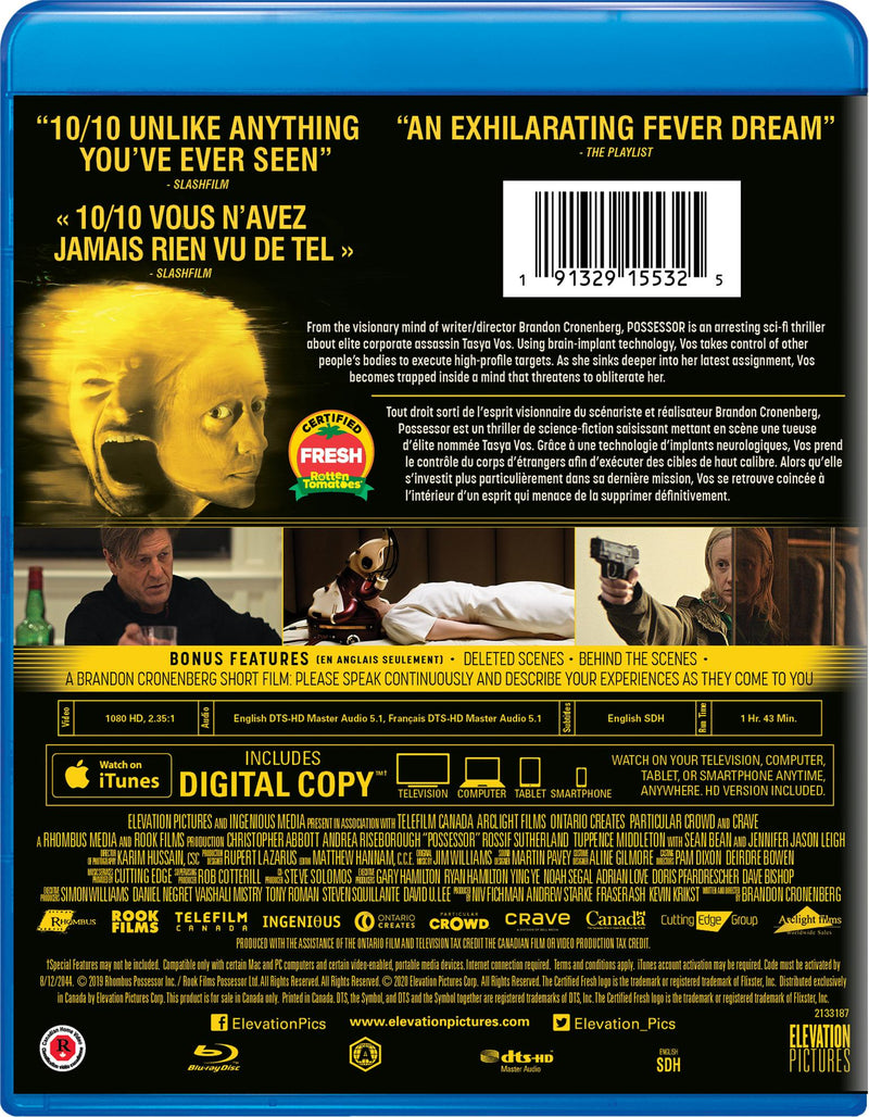 Possessor - Uncut Blu-ray + Digital [Blu-Ray]