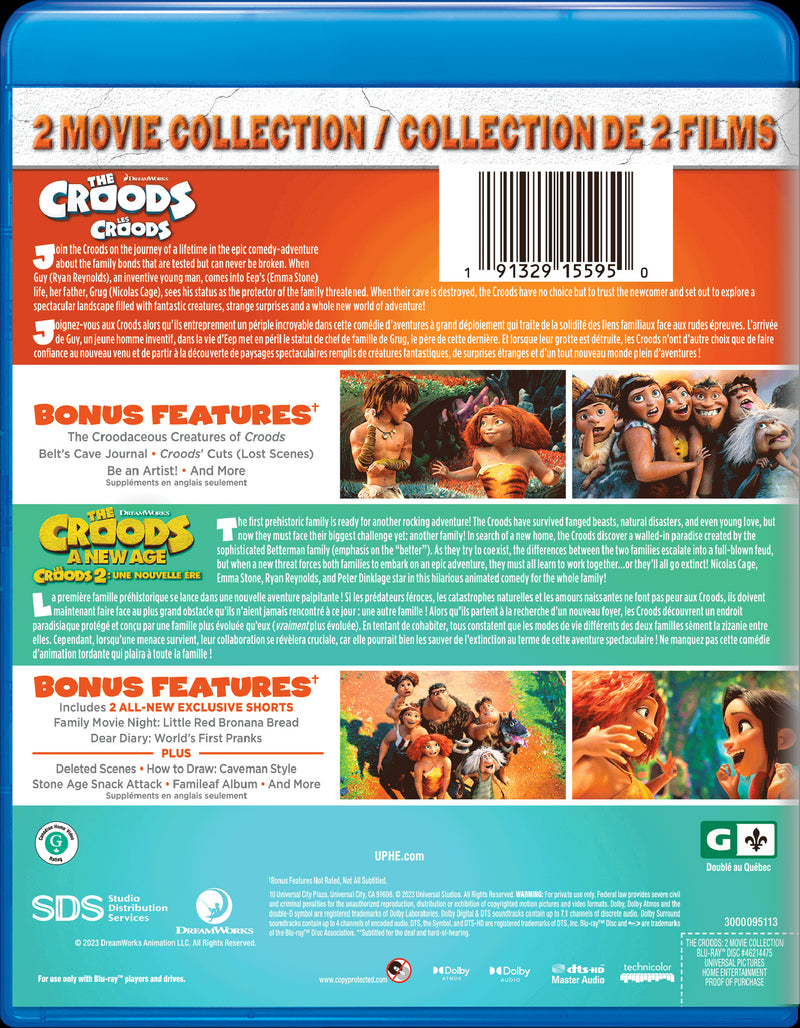 The Croods 2-Movie Collection [DVD]