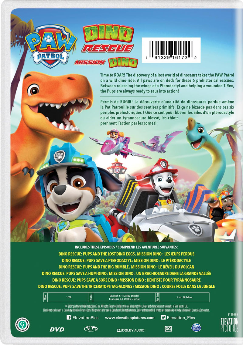 PAW Patrol: Dino Rescue [DVD]