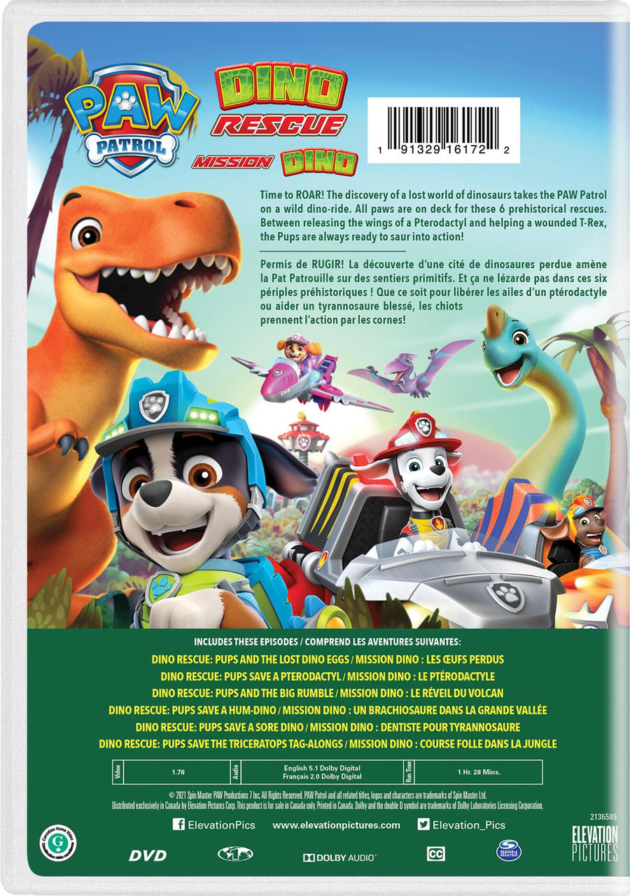 PAW Patrol: Dino Rescue [DVD]