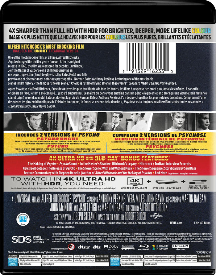Psycho (4K Ultra HD + Blu-ray) [UHD]