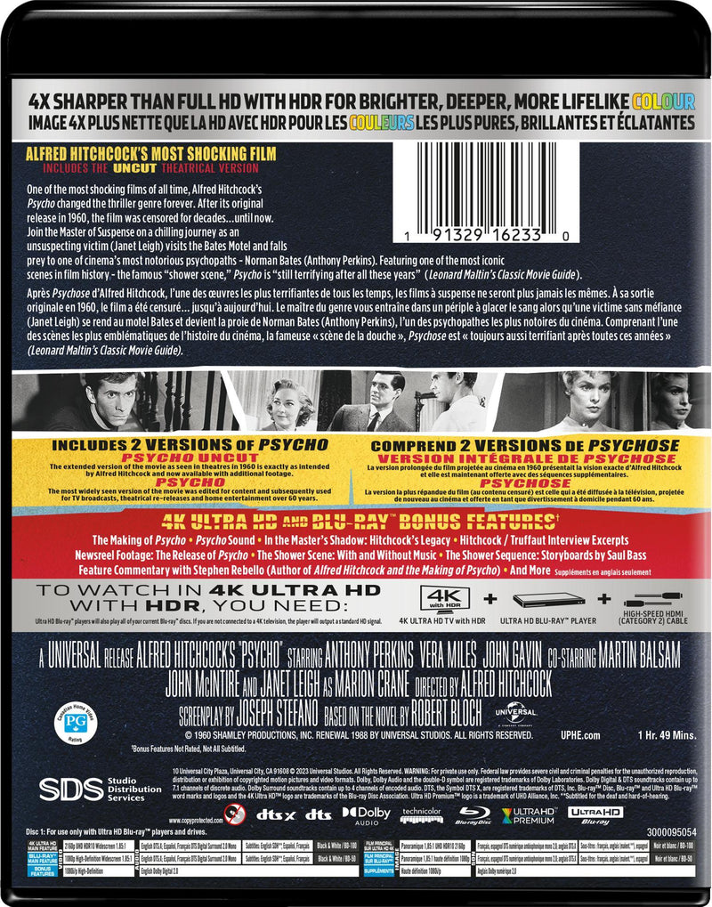 Psycho (4K Ultra HD + Blu-ray) [UHD]