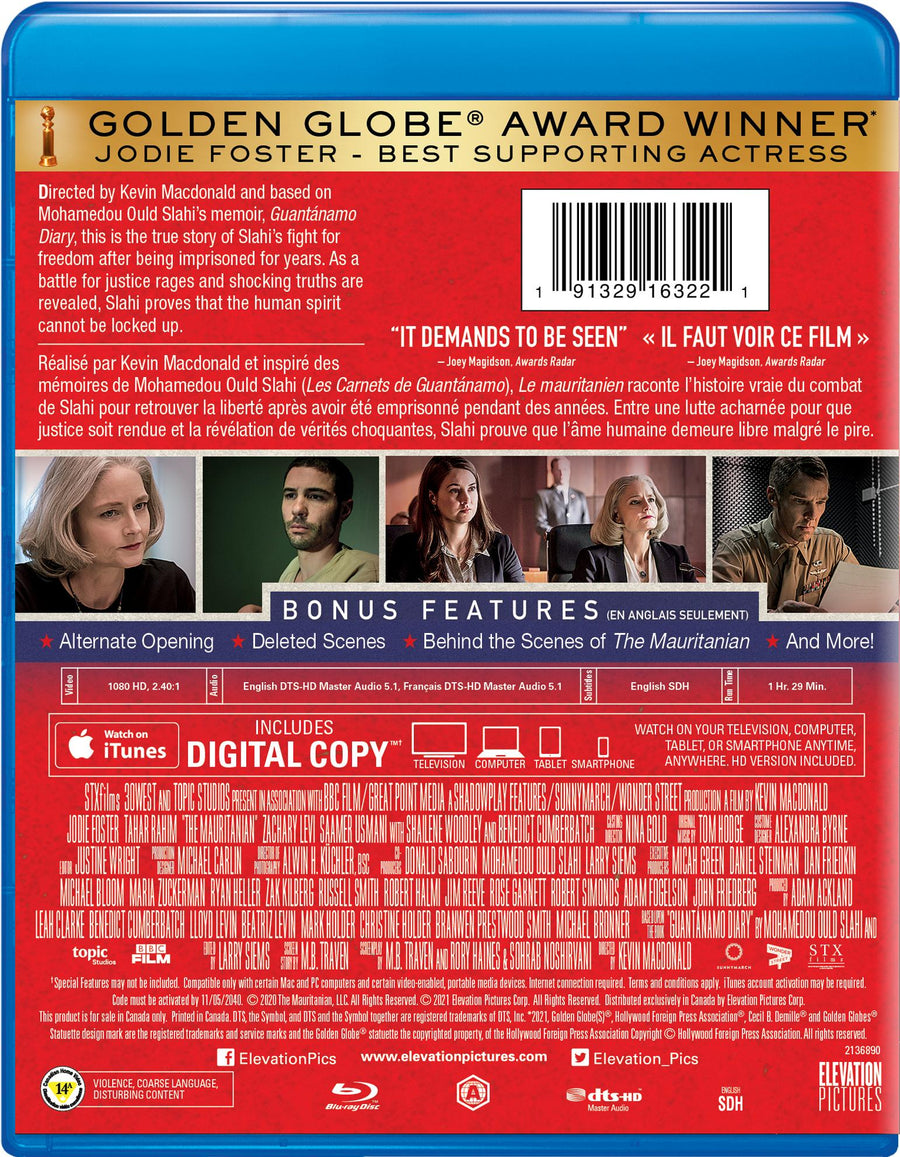 The Mauritanian - Blu-ray + Digital [Blu-Ray]