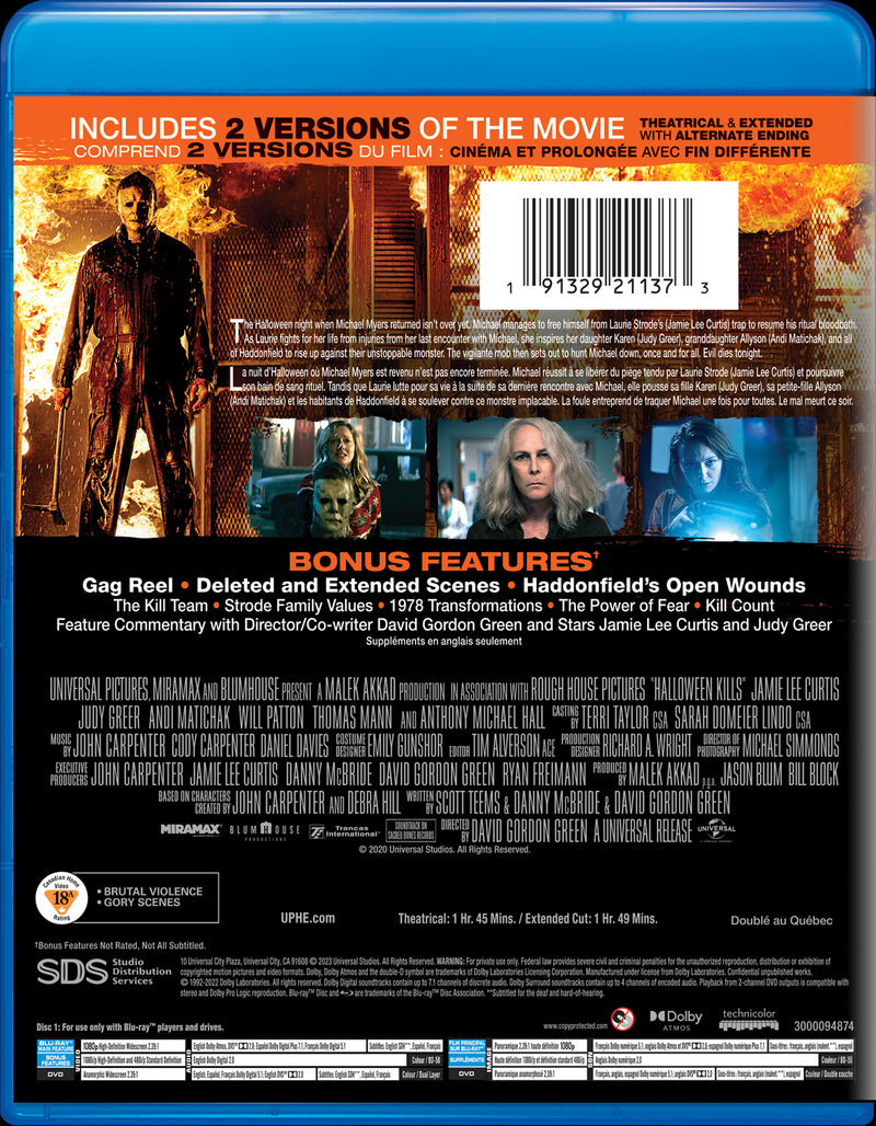 Halloween Kills (4K Ultra HD + Blu-ray) [UHD]