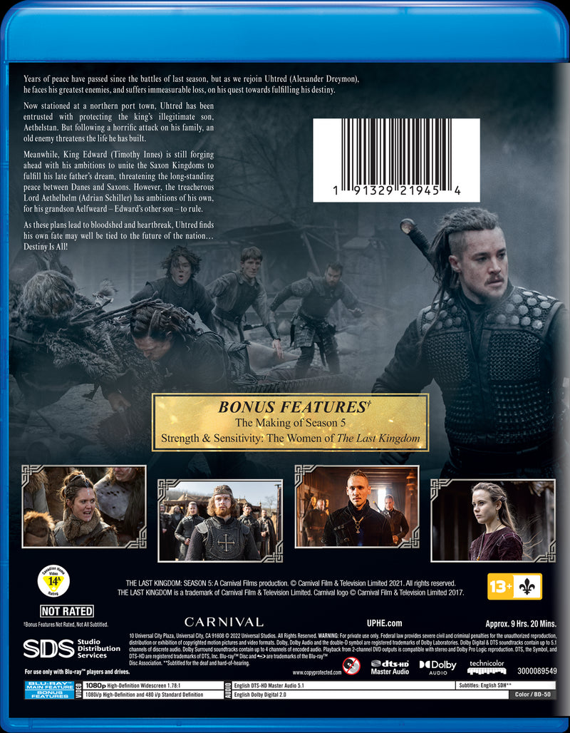 The Last Kingdom: Season Five (Box Set) [DVD]