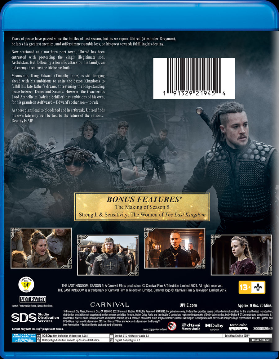 The Last Kingdom: Season Five (Box Set) [DVD]