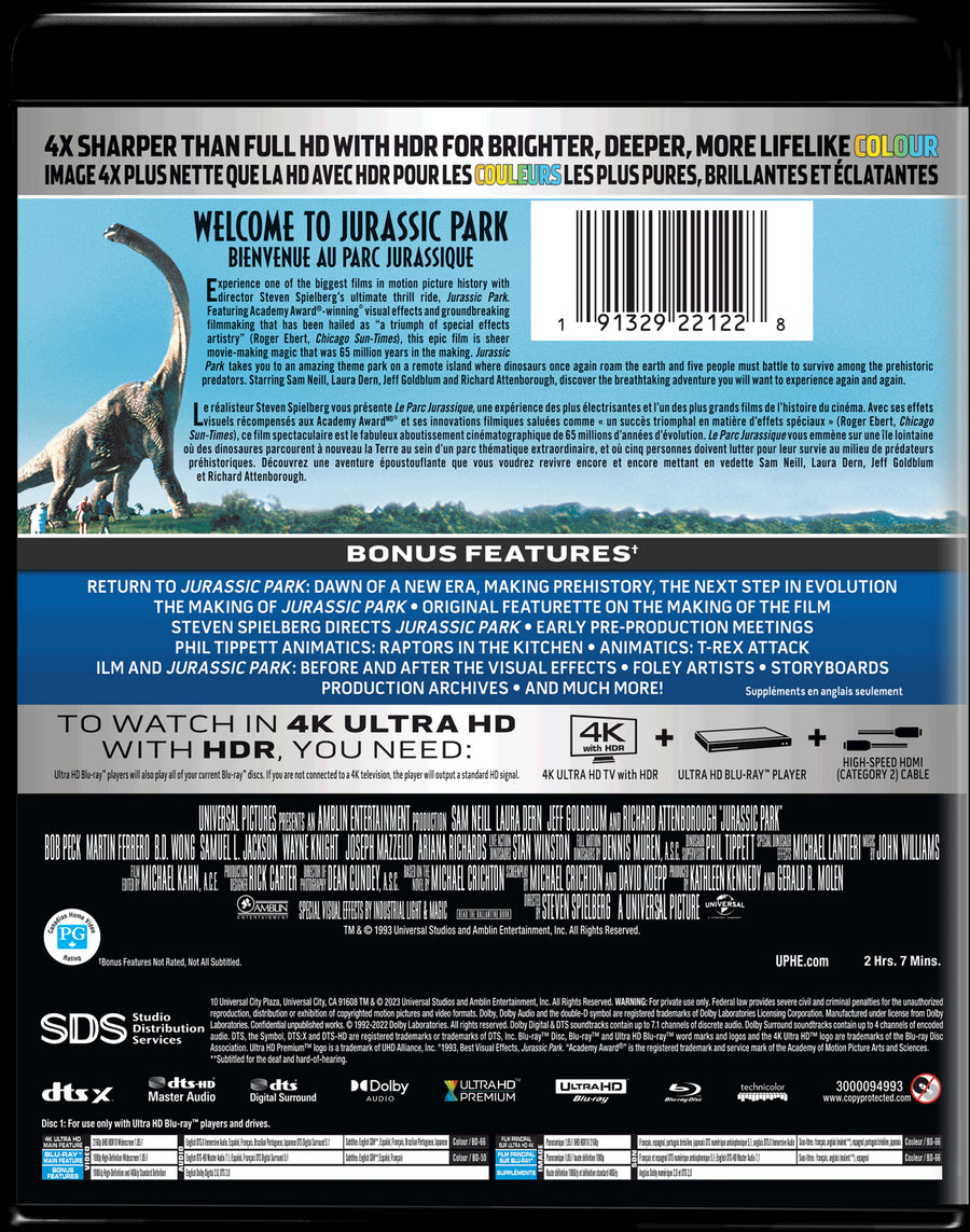 Jurassic Park (4K Ultra HD + Blu-ray) [UHD]
