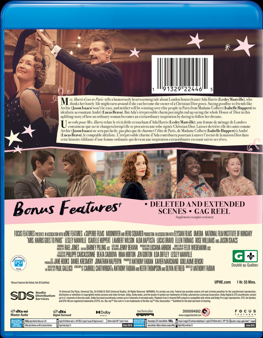 Mrs. Harris Goes to Paris [Blu-Ray]