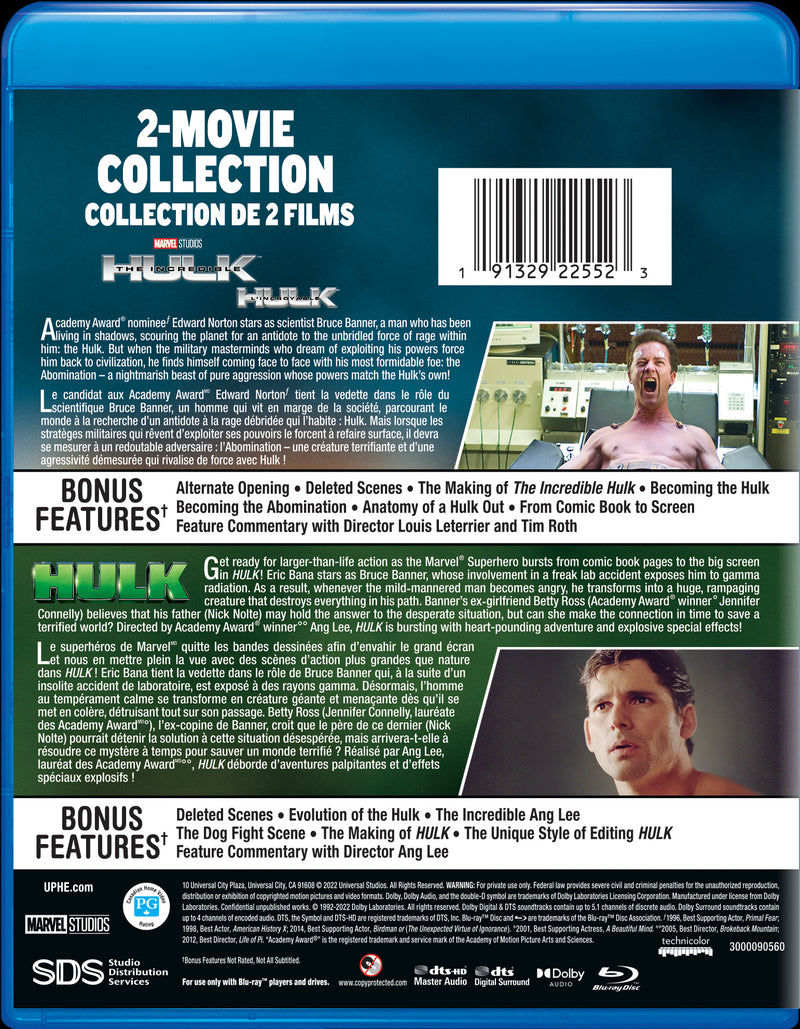 The Incredible Hulk / The Hulk 2-Movie Collection [Blu-Ray]