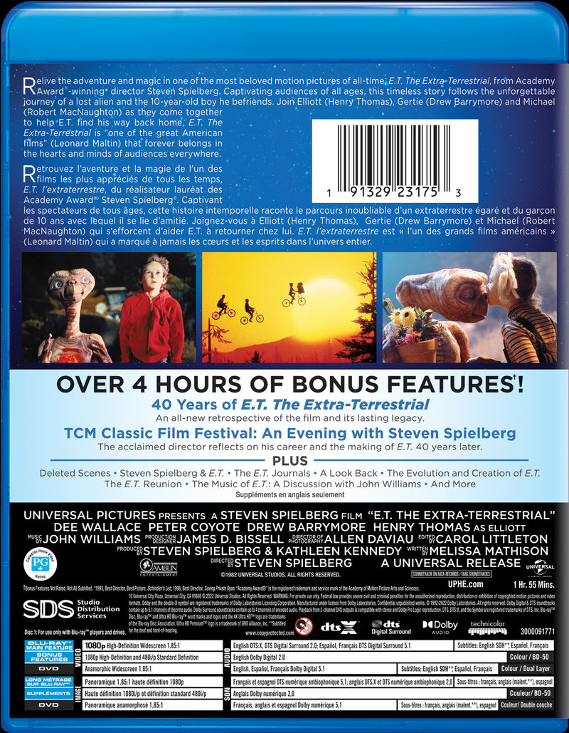 E.T. The Extra-Terrestrial (Blu-ray + DVD) [Blu-Ray]