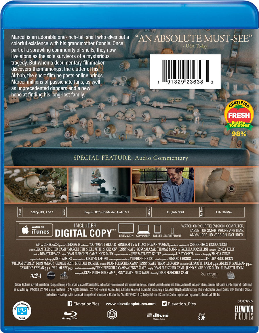 Marcel the Shell with Shoes On - Blu-ray + Digital [Blu-Ray]