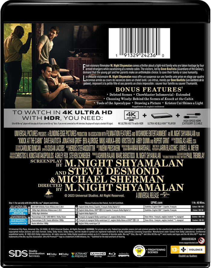Knock at the Cabin (4K Ultra HD + Blu-ray) [UHD]
