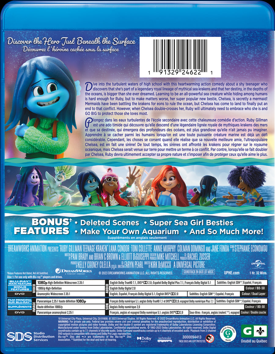 Ruby Gillman, Teenage Kraken (Blu-ray + DVD) [Blu-Ray]